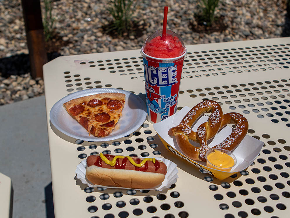 Food available at the Snack Shack.